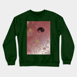 Kimono & Flowers Crewneck Sweatshirt